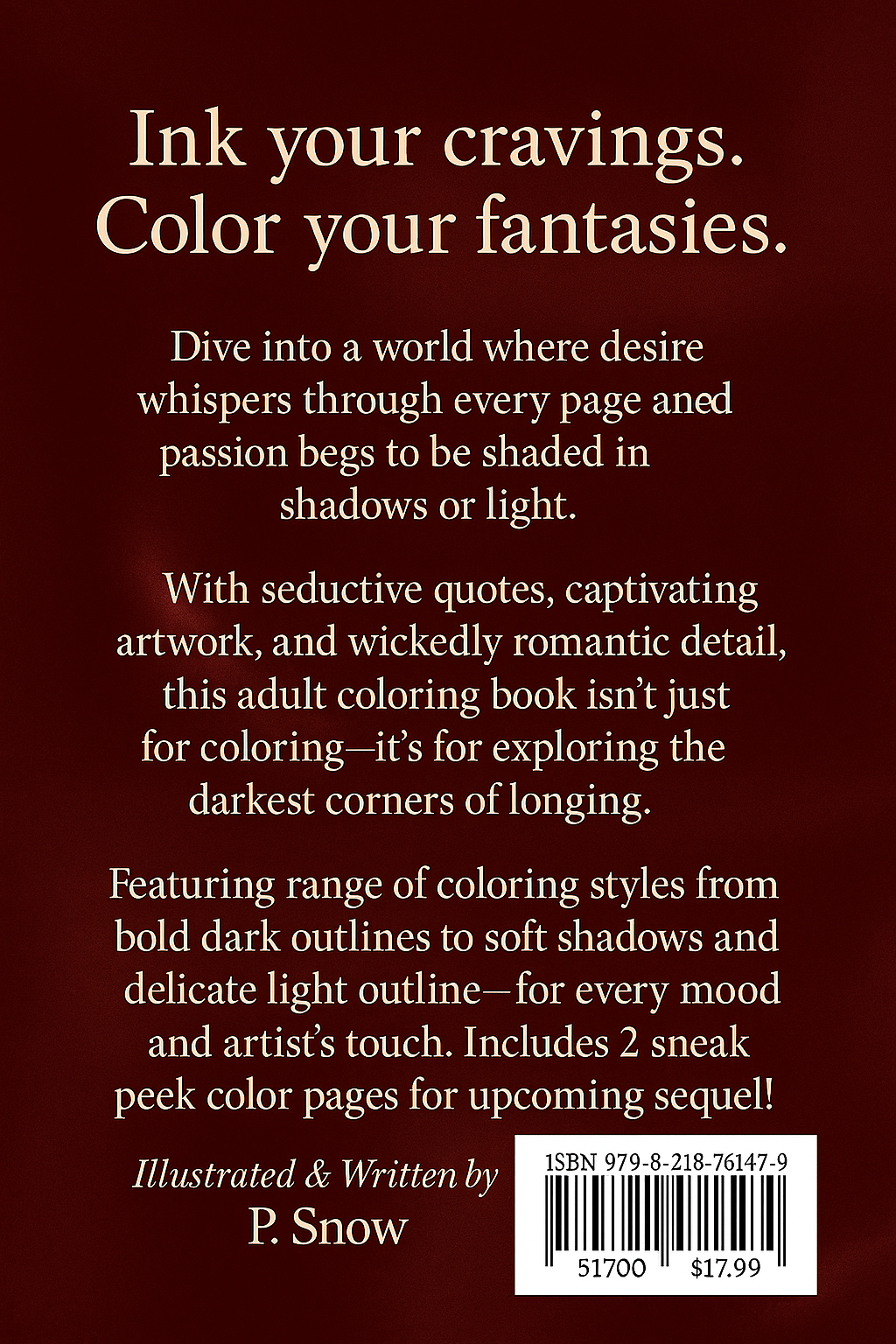 Ink My Desire, Color Me Wicked