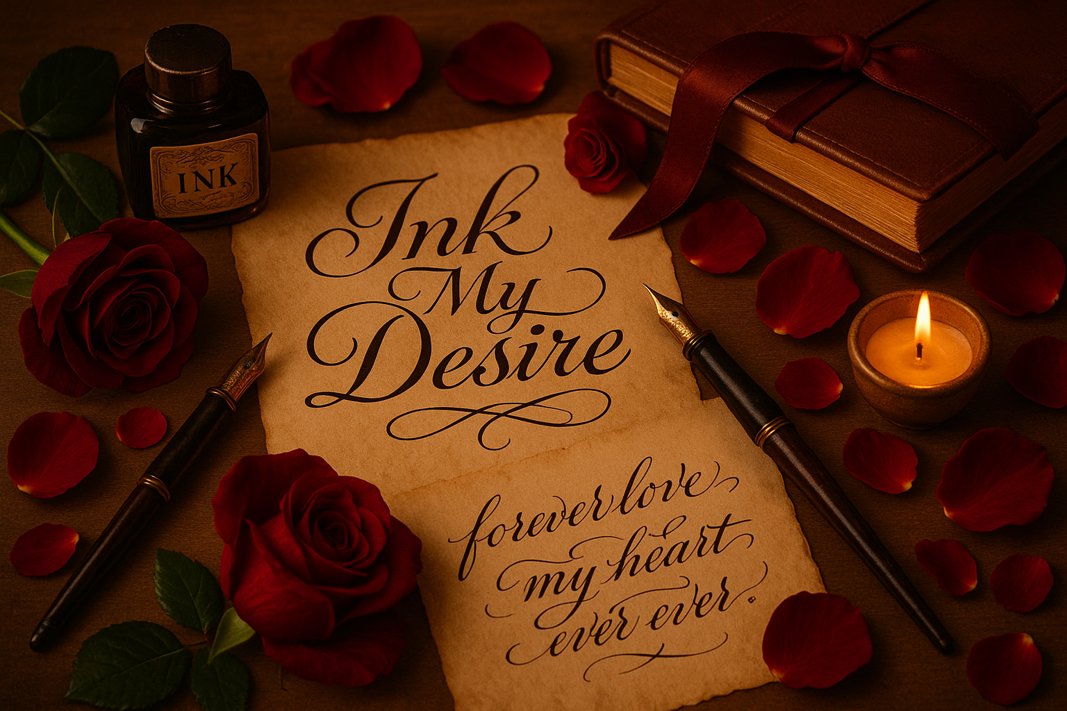 dark romance props with "Ink My Desire" avoid dark
